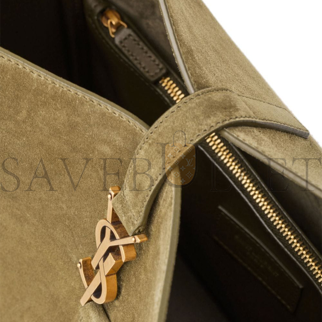 YSL LE 5 À 7 SUPPLE LARGE IN SUEDE 7538371U80W (30*31*13cm)